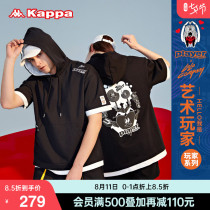 Kappa kappa artist joint short-sleeved 2021 new couple men and women pullover hoodie short-sleeved printed T-shirt