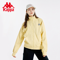 Kappa Kappa cardigan sweater 2021 new autumn womens letter sports coat casual stand collar long sleeve top