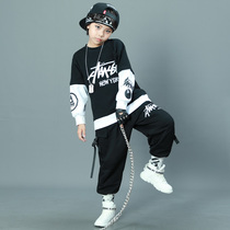 Boys hip-hop fashion hip-hop handsome children's drum set costume autumn boy cool children's catwalk suit