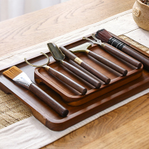 Tea ceremony six gentlemen Tea spoon Tea needle Tea knife and fork zero matching tea making tool Tea tray Wiper brush cleaning tea set accessories