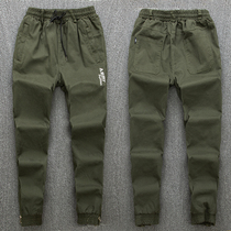 Plus velvet camouflage pants mens autumn and winter thickened warm loose overalls cotton stretch wear-resistant labor insurance pants casual pants