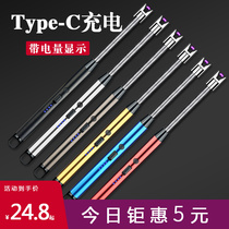 Pulse gas stove igniter long handle kitchen gas stove ignition gun rechargeable electronic lighter ignition stick