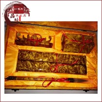 High-end factory direct sale Myanmar solid wood mahogany golden nanmu Golden camphor Wenfang four treasure town ruler Pen Holder hair