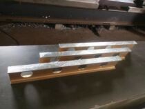 Direct sales magnesium aluminum flat ruler Light aluminum alloy flat ruler Magnesium aluminum I-shaped parallel flat ruler Magnesium aluminum weld inspection flat ruler