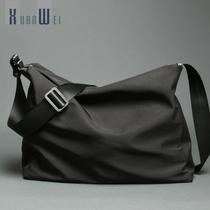 Xuan Mens Inclined Satchel Bag Large Capacity Casual Sports Backpack Fitness Girls Cloth Bag Trend Travel Bag Single Shoulder Bag