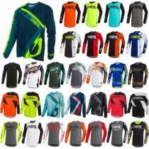 2021 new cross-country motorcycle long sleeve blouses male summer V collar horn collar racing bike ride