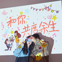 Courgot Surprise Arrangement Projection Lamp Net Red Watch White Anniversary Creative Room Bedroom Dress Projector