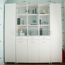 Red Apple furniture independent combination bookcase multi-door with glass door panel (R762-1 2)