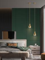 Nordic style all-copper creative modern minimalist net celebrity ins bar chandelier Restaurant single-head bedroom bedside small chandelier