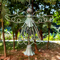 Retro and wind bell European-style Town house Residence Hospitality outdoor patio Balcony Creative Day Style Decorative balcony Hanging Pendant Pendant