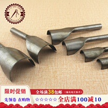  Leather semicircular chop Handmade DIY leather art leather carving tool Rounded chop 1 2 round punch C-shaped corner chop Belt semicircular punch