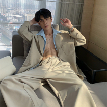 Hualun advanced sense light mature style suit jacket mens spring Korean version of the trend handsome casual suit jacket single piece