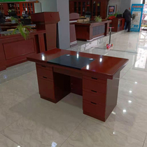 Zhuo Mu Anbang Paint Solid Wood Single Desk 1 2 m Table and Chair Combination Computer Table Financial Table Writing Desk