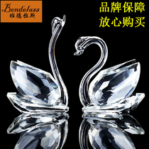 Banderas wedding gift Swan crystal ornaments light luxury high-end decorations wedding gifts to send newcomers