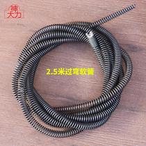Hercules cross-bending spring toilet floor drain pipe washing basin cleaning tool dredging machine spring dredging artifact