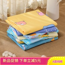 Childrens bed sheet single piece ins baby kindergarten cartoon sheet cotton cotton cotton student dormitory single bed bed