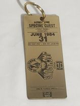 1984 Mike Jacksons original copper concert tickets are very large and hard.