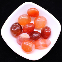 Easy crystal edge natural red agate original stone ornaments orange stone fish tank decoration landscape broken grain Crystal raw material