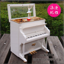 Creative Upright Piano Music Box Will Spin Dancing Ballet Girls Little Piano Eight soundbox with a first decorated box gift