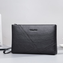 Paul Mens Bag Letter Enveloping Genuine Leather Business Casual Mens Hands Catch Baotou Layer Soft Bull Leather 2022 New Hand Grab Bag