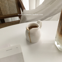 Ceramic milk cup espresso espresso ounce cup jam cup Honey cup pure white small milk tank