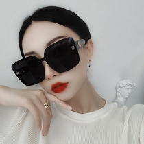 Large frame polarized sunglasses female thin net red frameless temperament sun glasses anti-ultraviolet Square Street shooting holiday glasses