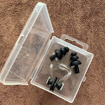 Swimming nose clip earplug set silicone professional waterproof non-slip anti-slip anti-choke nose plug adult childrens set spare parts