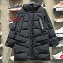 Li Ning mid-length down jacket 2021 Winter new man anti-wooded BADFIVE with cap loose jacket AYMR087