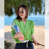 Libelyn Sisy Round Collar Temperament Gentle Mahai Fur Knit Cardiovert Female Expats Slim Spring Pure Blouse Thin