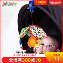 jollybaby 3-6 months baby stroller toy pendant Stroller bed rattle Fabric bell 0-1 years old Puzzle