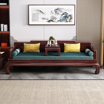 New Chinese Solid Wood Ukumlu Han Bed Sofa Tatami Antique Living Room Furniture