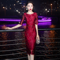 Evening dress lady 2022 new high-end bridal mother for wedding party wedding party wedding party summer wedding dress