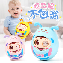Children will blink an tumblle toy baby rocking a bell to bite a cartoon puzzle early to teach a 6-12-month-point doll