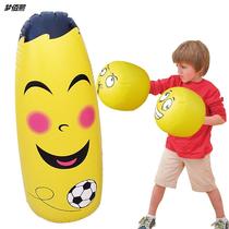 Thickened wear-resistant inflatable tumbler toys baby fitness large blowing balloon childrens boxing sandbag kids toys