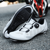 Hongxing new breathable mountain bike lock shoes bicycle men and women riding shoes road car wide hard bottom non-lock bicycle shoes