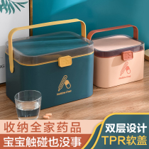 Home medicine box family packing medicine box large capacity household medical first aid kit