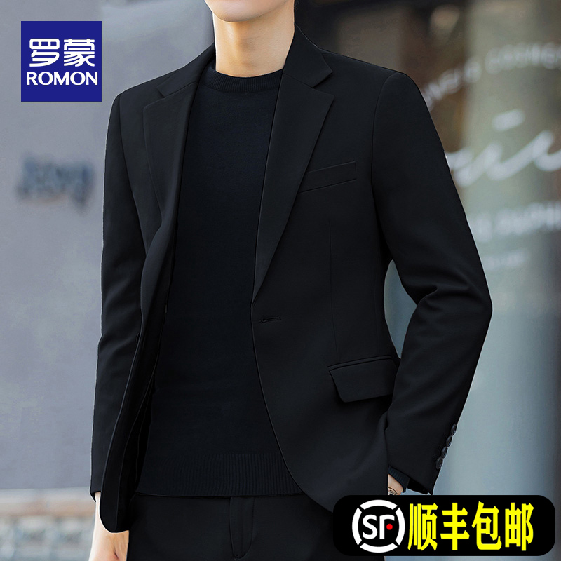 羅蒙スーツ メンズ ビジネス カジュアル スーツ ジャケット プロフェッショナル フォーマル トップ 韓国 スーツ ウェディング ドレス カジュアル ウエスタン