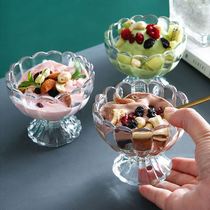 Ice cream cup Fruit juice dessert cup Lead-free ice cream bowl Cute creative milkshake cold drink ice cream glass