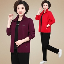 361 middle-aged and elderly ladies spring and autumn sportswear Jordan No mother dress loose casual wear three sets