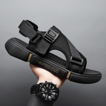 Sandals mens shoes summer outwear sports casual beach non-slip wear and wear male models Vietnamese driving soft bottom slippers summer