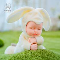 Bieber Bieber doll rabbit bear plush doll silicone simulation doll toy give girl gift