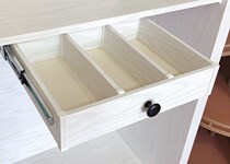 Wardrobe under the computer desk hanging drawer sorting box storage box grid desk lifting drawer custom customization