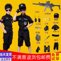 Childrens police uniforms childrens special forces equipment police uniforms military suits special police clothes short-sleeved military uniforms mens and womens summer