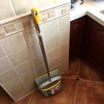 Telescopic broom broom broom dustpan combination sweeping hair folding household broom Net red soft fine hair high-grade