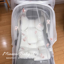 Korea ins stroller mosquito net summer full-face universal baby embroidered gauze trolley anti-mosquito cover breathable
