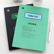 Three-English todolist Work List To Do Daily Learning Schedule Time Management Schedule Notepad