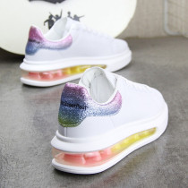 2021 McQueen fashion inner white shoes female summer air cushion students muffin Sports Board shoes large size womens shoes