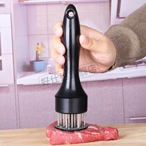 Stainless steel 24 needle pine meat steak broken tendon knife barbecued pork needle tenderer long handle meat needle insert meat hammer household tools
