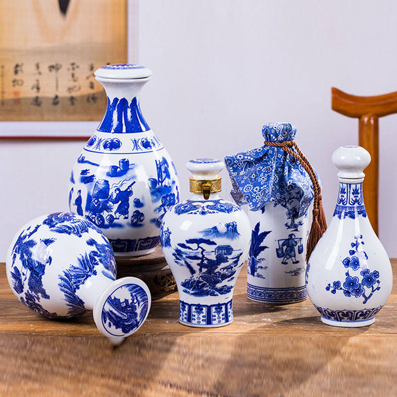 青花陶瓷定制酒瓶-青花陶瓷定制酒瓶促销价格、青花陶瓷定制酒瓶品牌- 淘宝