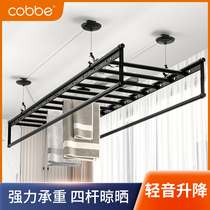 (Special) Cabe lifting hand cranked drying rack balcony manual clothes pole top clothes drying Rod household automatic